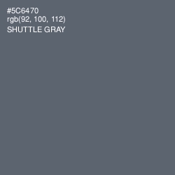 #5C6470 - Shuttle Gray Color Image
